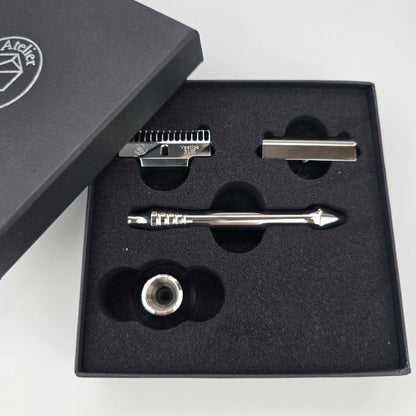 Rasoir Vestige – Complet (tête, manche et support)